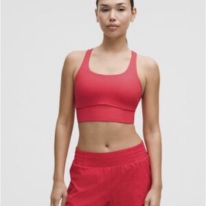 Lululemon Energy Bra
Medium Support, B–D Cups Size 2 Red Glow